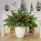 40Pcs Christmas 3D Artificial Pine Branches and Holly Berry Picks (Red Berry) 1"D x 1"W x 1"H